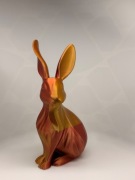 Zając Wielkanocny 3D Dekoracja Złoto Miedź Elegancki Prezent