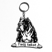 Breloczek do kluczy bulterier, pitbull, amstaff