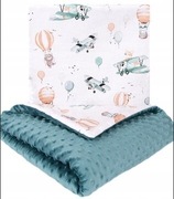 123BABY KOMPLET DO WÓZKA MINKY KOCYK + PODUSZKA