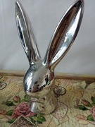 Królik wielkanocny ,kolor srebrny ,połysk ,ceramiczny wysoki 20 cm