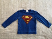 Niebieska bluza dresowa superman Sinsay 128 jak nowa