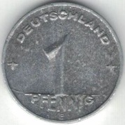 Niemcy NRD DDR 1 pfennig 1950 E - nr 1