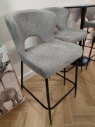 Krzesła wysokie Hokery tapicerowane NOWE