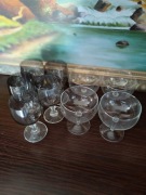 zestaw 9 szklanek do wina PRL