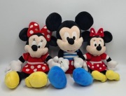 2x Myszka Minnie + Myszka Mickey 33cm