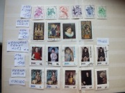 22szt. znaczki seria Fi 2148 , 2191 odcień Fi 2199 Polska 1974r. MALARSTWO