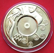 1 Dolar   2003 /ND/ r  -  Cook Island Zodiak - Wodnik stan !!!    