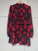 Sukienka falbana czarna rozmiar S 