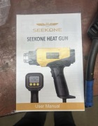 Opalarka Seekone 2000W LCD 50-650°C Pistolet Gorące Powietrze +4 Dysze