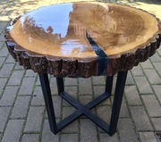 Stolik kawowy dąb żywica lakier