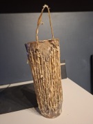 Bęben z drewna indiańskiego i surowej skóry