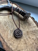 Naszyjnik zawieszka spirala boho hippie