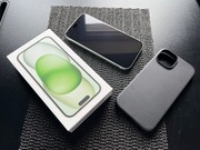 iPhone 15 128 GB zielony wizualnie jak nowy 87% baterii bez blokad