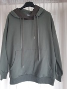 Bluza Megi sm oliwka kaptur kangurka