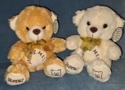 Miś pluszowy z haftem Słodki miś1szt.