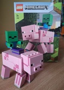 Lego Minecraft 21157 BIGFIG Świnka i mały zombie