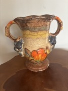 Ceramiczny wazon z gronami vintage