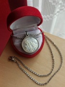 Przepiękny łańcuszek Jezus łańcuszek zawieszka Jesus stal nierdzewna cudo