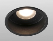 Reflektor wpuszczany Faro Hyde czarny wraz z oprawą GU10