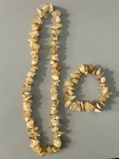 Zestaw biżuterii kamień naturalny cytryn / bransoletka i naszyjnik/