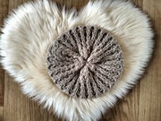 Beret  beżowy damski 