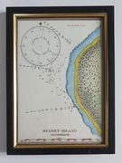 Morska mapa kotwicowiska wyspy Sydney
