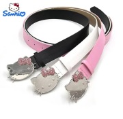Różowy Pasek Hello Kitty Y2K Kawaii Aesthetic Kryształki Sanrio Vintage