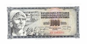 JUGOSŁAWIA 1000 DINARA 1974 P86
