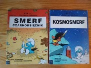 smerf czarnoksiężnik + kosmosmerf I wydanie Egmont 1997