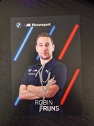 Karta z autografem Robin Frinjs BMW Motorsport WEC