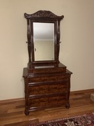 Komoda - bieliźniarka z lustrem, antyk