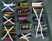 Proporczyk na beret haftowany RÓŻNE pododziały WP