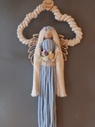 Anioł Stróż, makrama, 20 cm x 44 cm