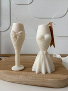 Świeca sojowa zestaw 2szt Together ślubny prezent |noya