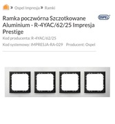 Ramka kontakt Ospel Impresja Prestiz Stal Szczotkowana