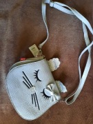 Torebka szara z kotem I brokatem home&you 