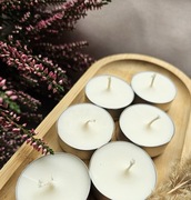 24 szt - Podgrzewacze/ Tealighty do kominka - wosk sojowy