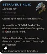 Diablo 4 Belial Mats Betrayer Husk 1000x Wieczność Eternal  Truchło Zdrajcy