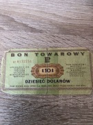10 dolarow bon pko pewex 1969 rok  seria Ef rzadkosc