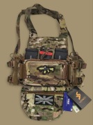 Chest rig Multicam z dodatkami 