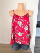 Primark * letni czerwony top w kwiatki * 38 M