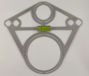 SZABLON WZORNIK OTWORÓW PŁYTEK GEBERIT TOALETA MOCNY TRWAŁY