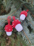 Grzybki Muchomorki -10szt. ozdoby świąteczne, dekoracje na choinkę