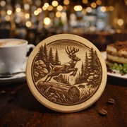 Unikalna Drewniana podkładka pod kubki filiżanki szklanki 