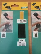 Wolfcraft Zestaw 4 tarcz ściernych z węglika krzemu