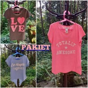 PAKIET trzech firmowych, letnich bluzek 