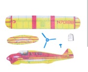 Samolot ze styropianu ze śmigłem PIPER TRI PACER