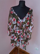 Cienka bluzka S/M 36/38 kwiaty debenhams