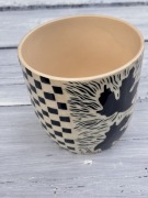 Doniczka ceramiczna ręcznie robiona