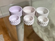 Zestaw Osłonek – baza do świec, gips ceramiczny